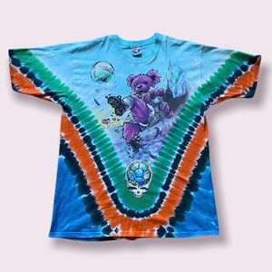 VINTAGE 1997 GRATEFUL DEAD SOCCER TIE-DYE TEE